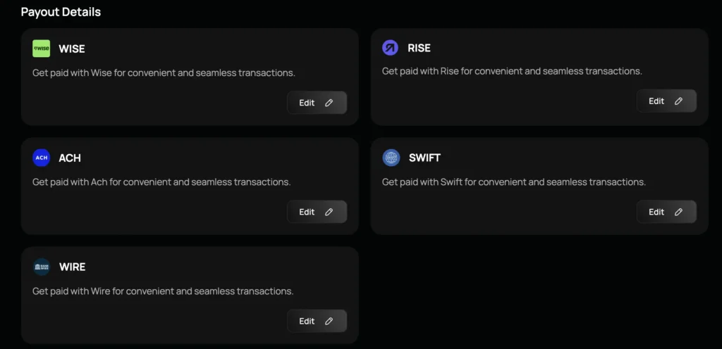 Alpha futures payout methods